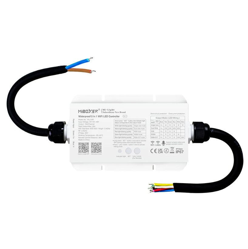 MiBoxer WL5 WP Waterproof 5 in 1 RGB WiFi Controller