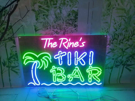 tiki bar custom led neon sign