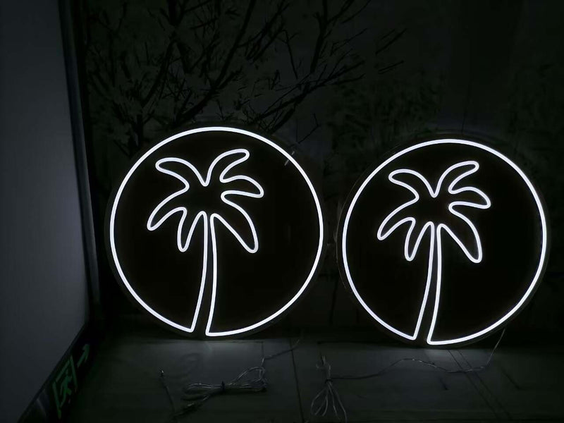 Palm LED Neon Sign, Beach LED Neon sign, Coconut Palm LED Neon sign, Beach Decor