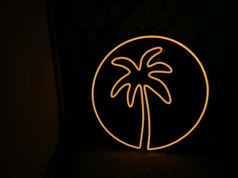 Palm LED Neon Sign, Beach LED Neon sign, Coconut Palm LED Neon sign, Beach Decor