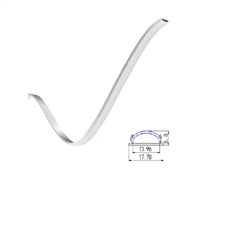 Flexible Aluminum LED Strip Channel for Flexible LED Strips (IP20 & IP65) 14MM Wide