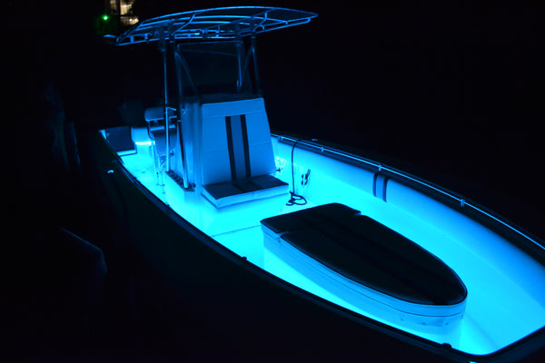 Overtons Boat LED Flexible Light Strip Kit 51777 | White Blue 12 ft