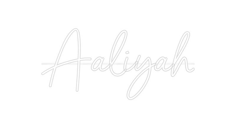 Custom Neon: Aaliyah
